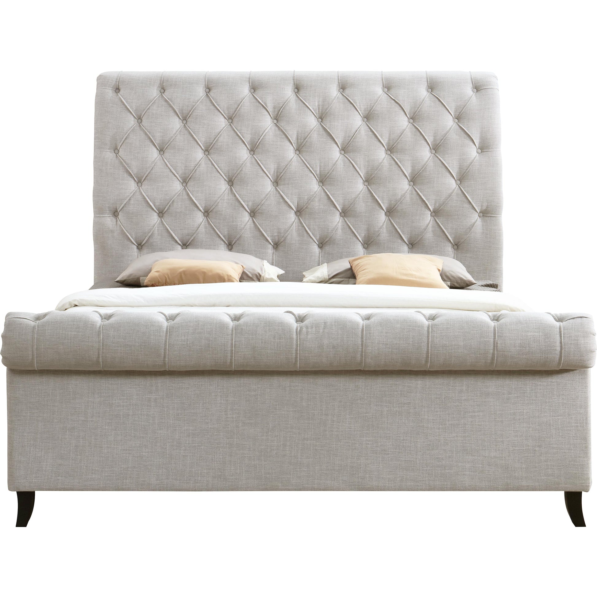  Crown Mark Kate 5103LG King Platform Bed - Light Grey Tweed IMAGE 2