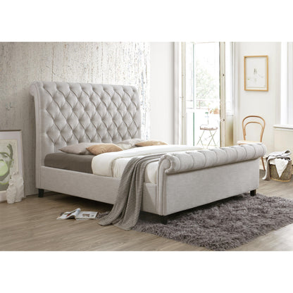  Crown Mark Kate 5103LG Queen Platform Bed - Light Grey Tweed IMAGE 4