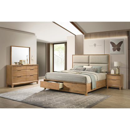  Crown Mark Florian King Upholstered Platform Bed with Storage B6572-K-HB/B6572-K-FBD/B6572-KQ-RAIL IMAGE 5