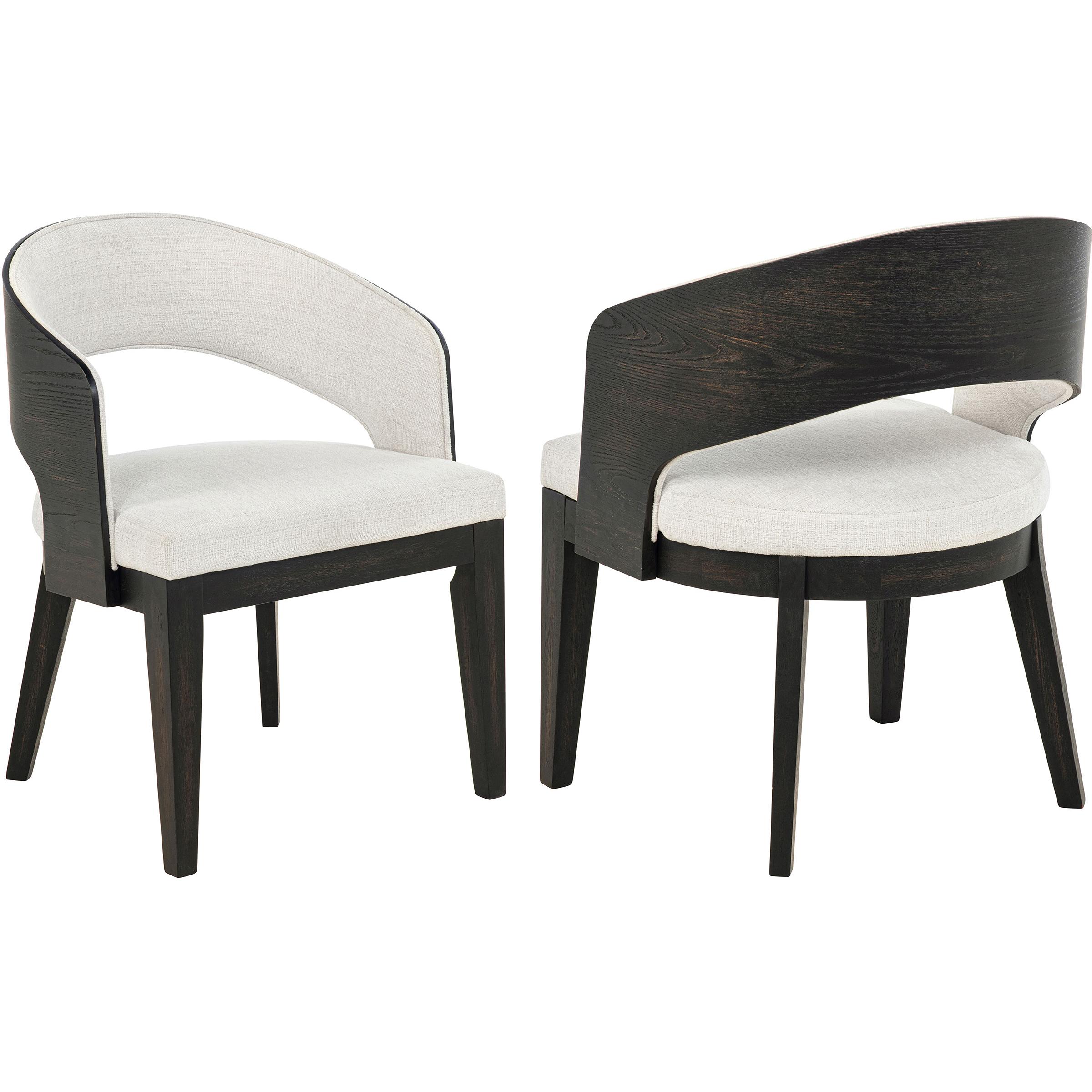  Coaster Furniture Leandro 115393 Set of 2 Upholstered Dining Arm Chair - Cream IMAGE 1