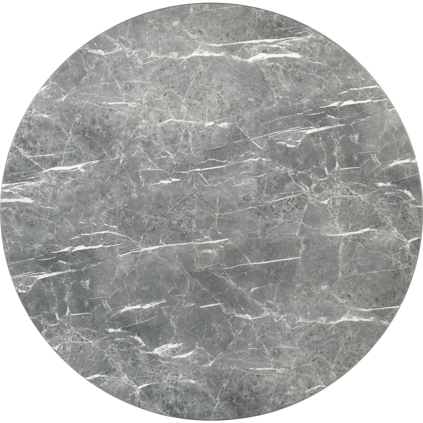  Coaster Furniture Franklin 193820 50-inch Round Dining Table - Grey/Dark Brown IMAGE 3