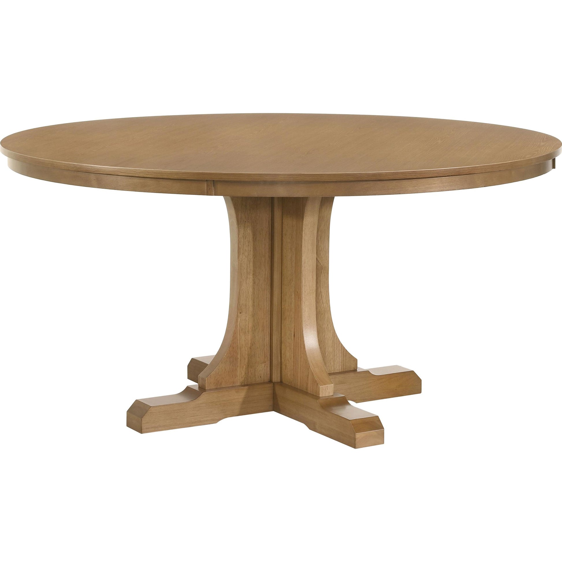  Coaster Furniture Hartville 109460 60-inch Round Dining Table - Natural Light Brown IMAGE 1