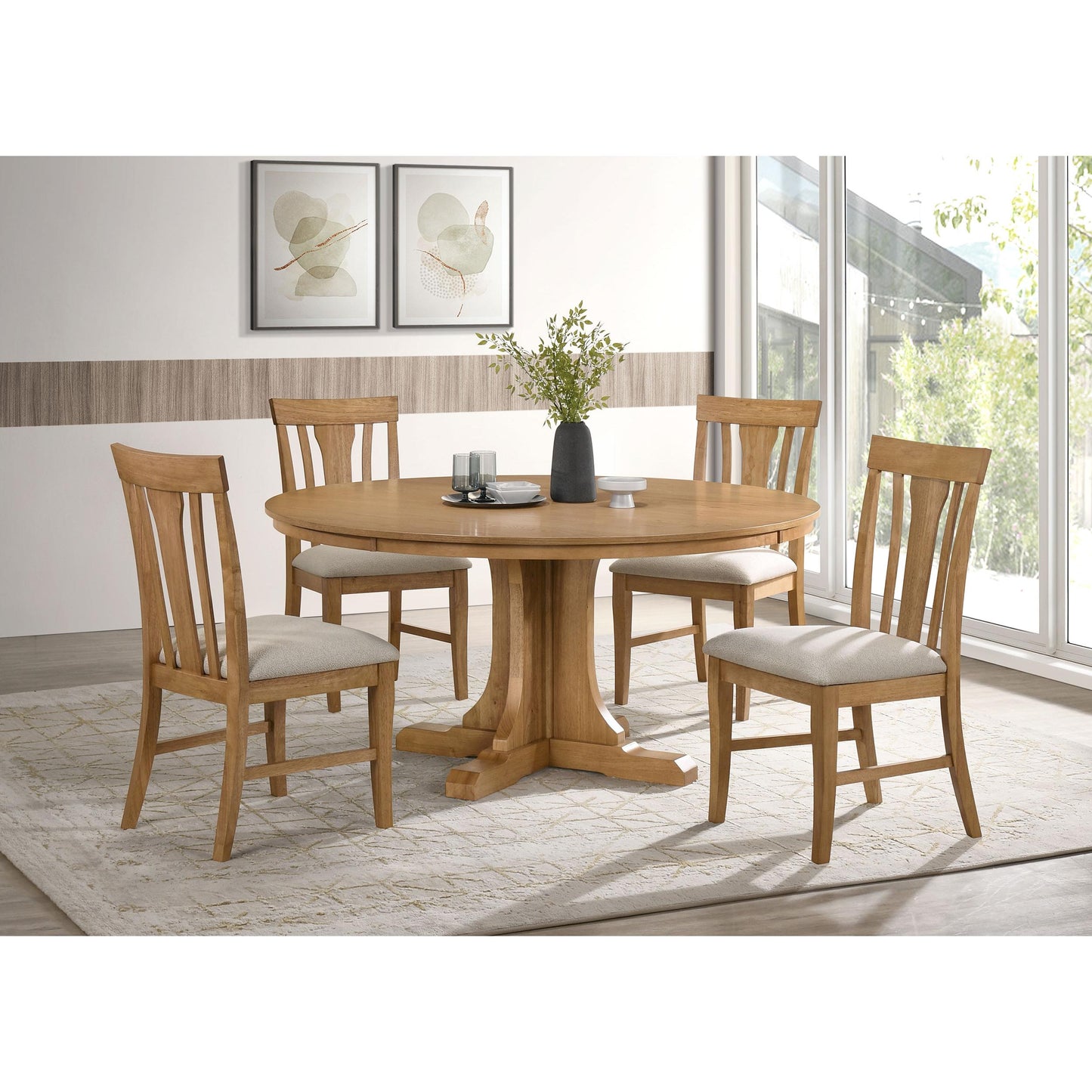  Coaster Furniture Hartville 109462 Set of 2 Dining Side Chair - Natural Light Brown IMAGE 10