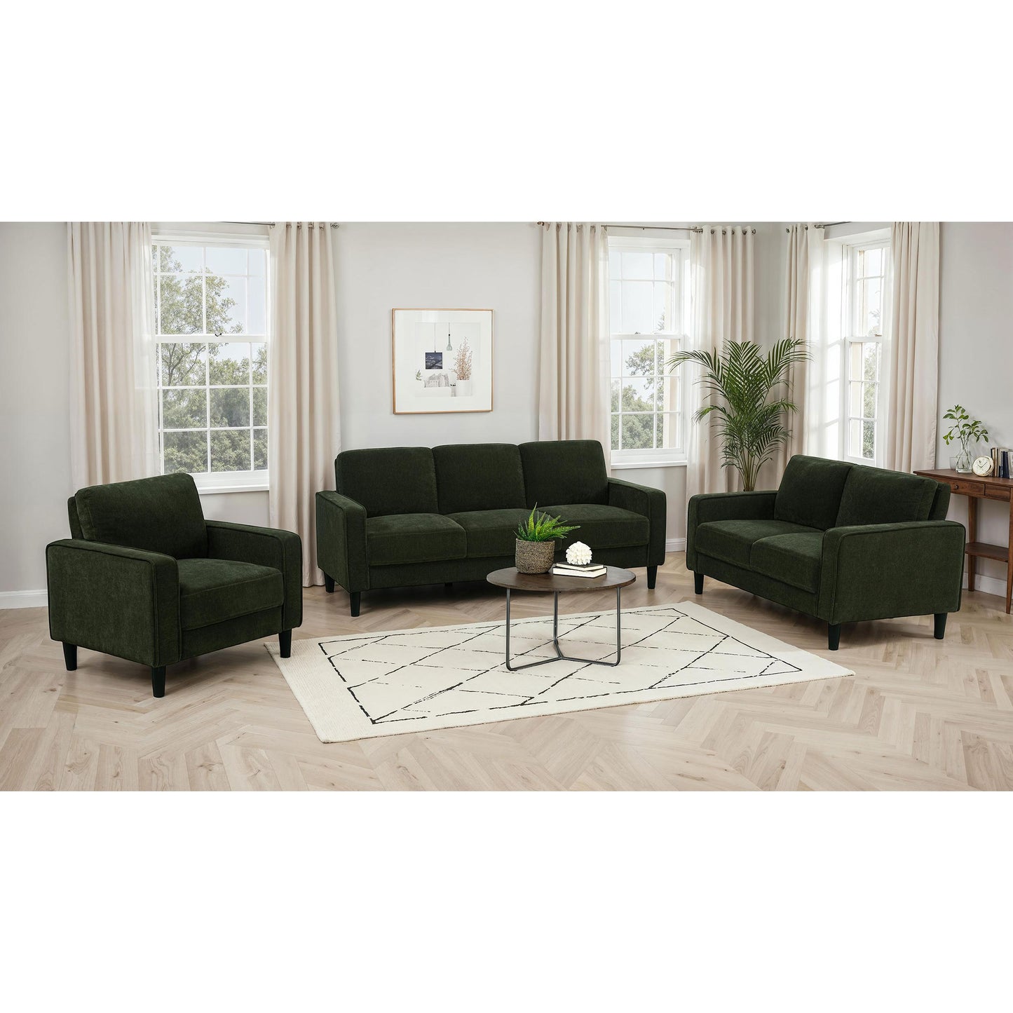  Coaster Furniture Ruth Stationary Fabric Loveseat 511215 IMAGE 10