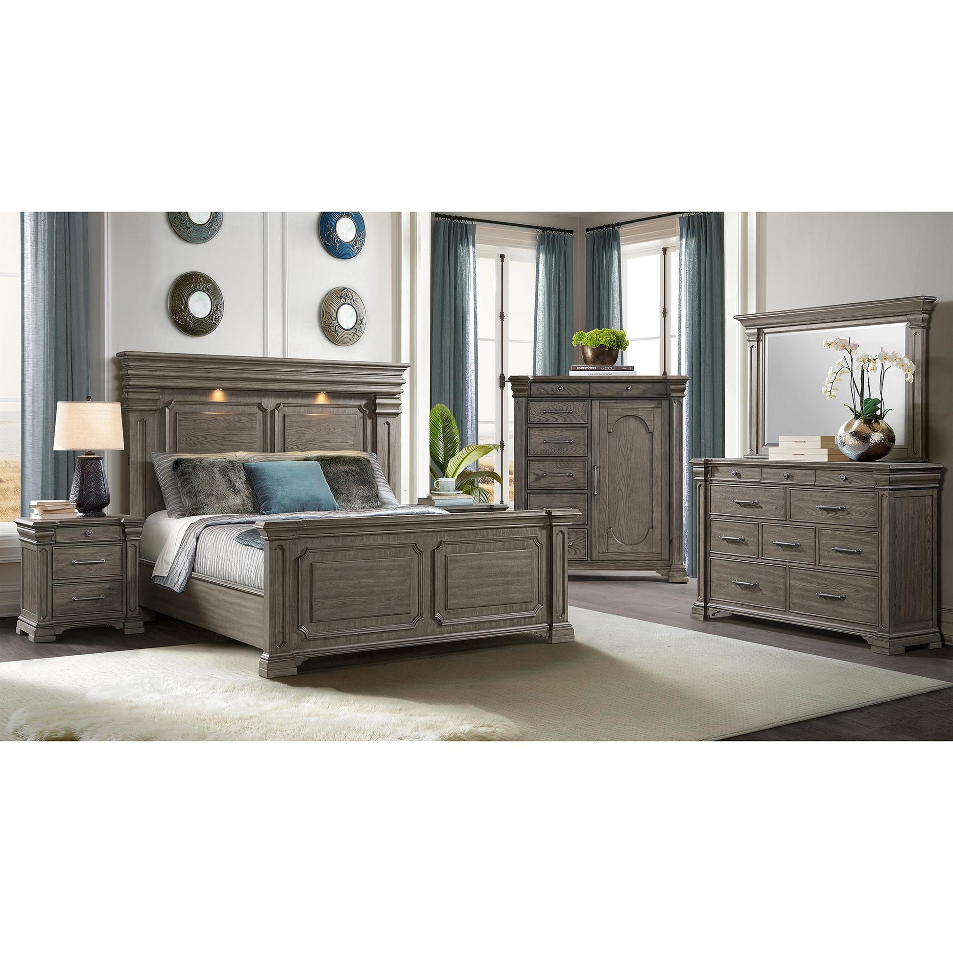  Elements International Kings Court B.10315.DCH 1 Door And 7-Drawer Chest IMAGE 2