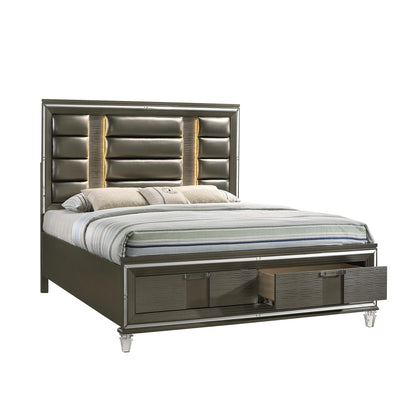  Elements International Twenty Nine TN600KB 2-Drawer King Storage Bed IMAGE 2
