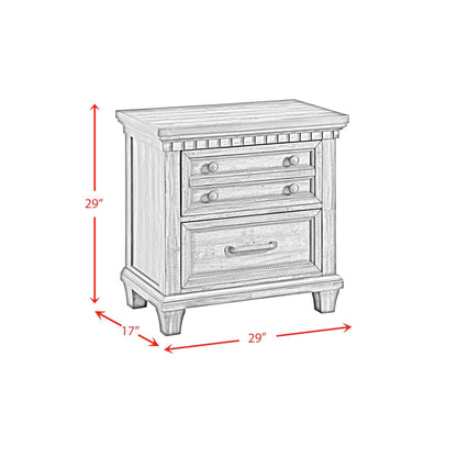 Elements International McCoy B-10530-7-NS 2-Drawer Nightstand IMAGE 12