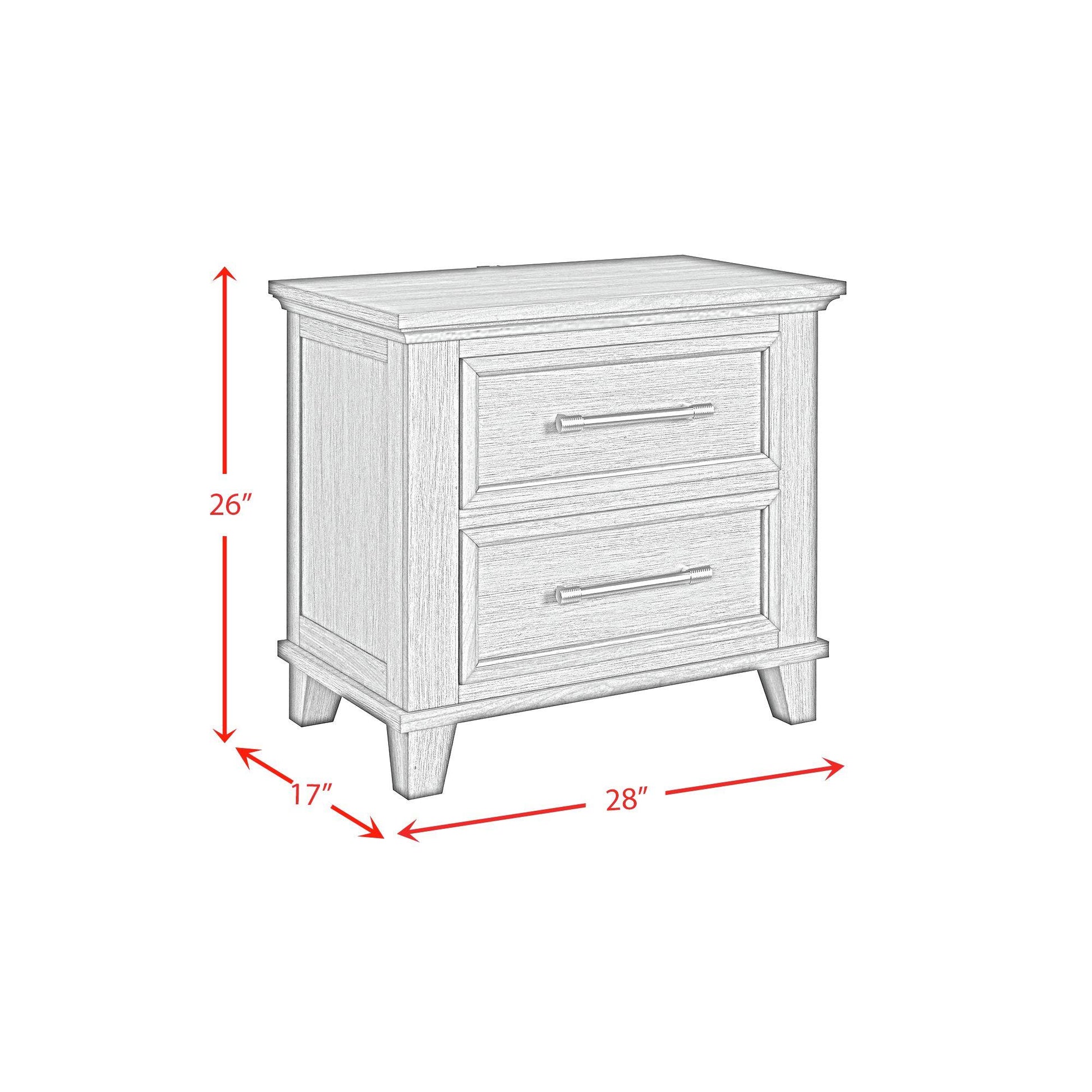  Elements International Canterbury B-13030-7-NS 2-Drawer Nightstand IMAGE 10