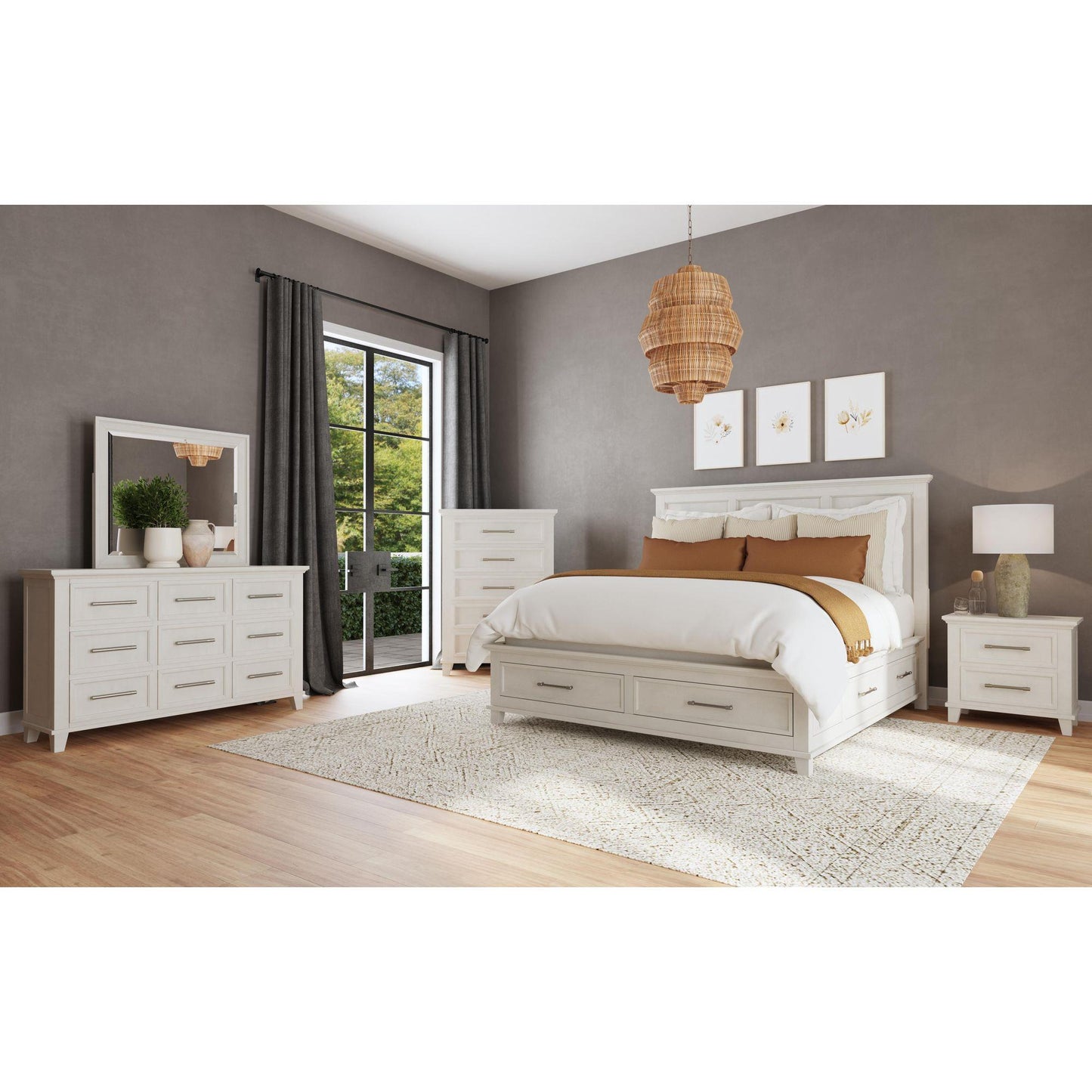  Elements International Canterbury B-13030-7-NS 2-Drawer Nightstand IMAGE 3