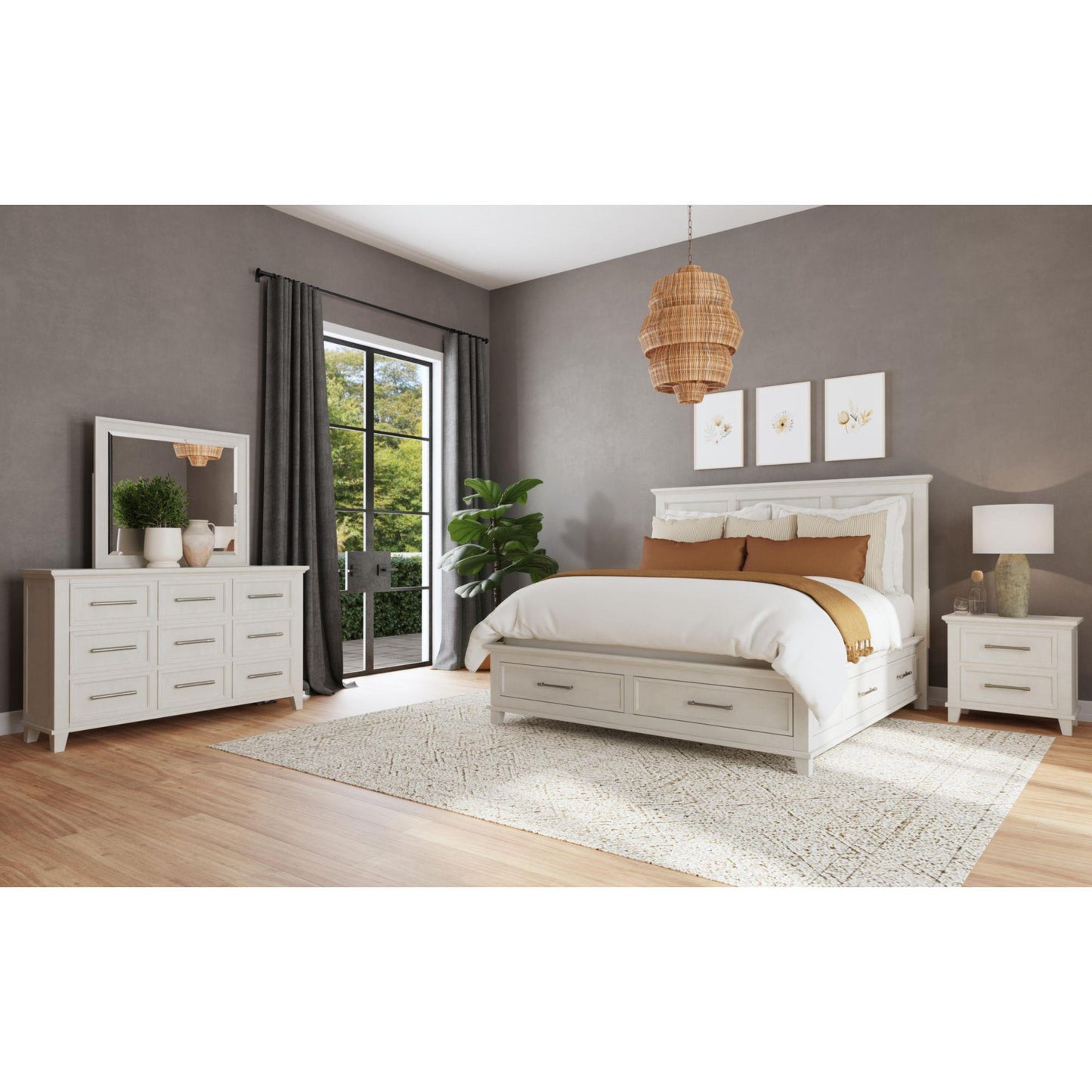  Elements International Canterbury B-13030-7-NS 2-Drawer Nightstand IMAGE 4