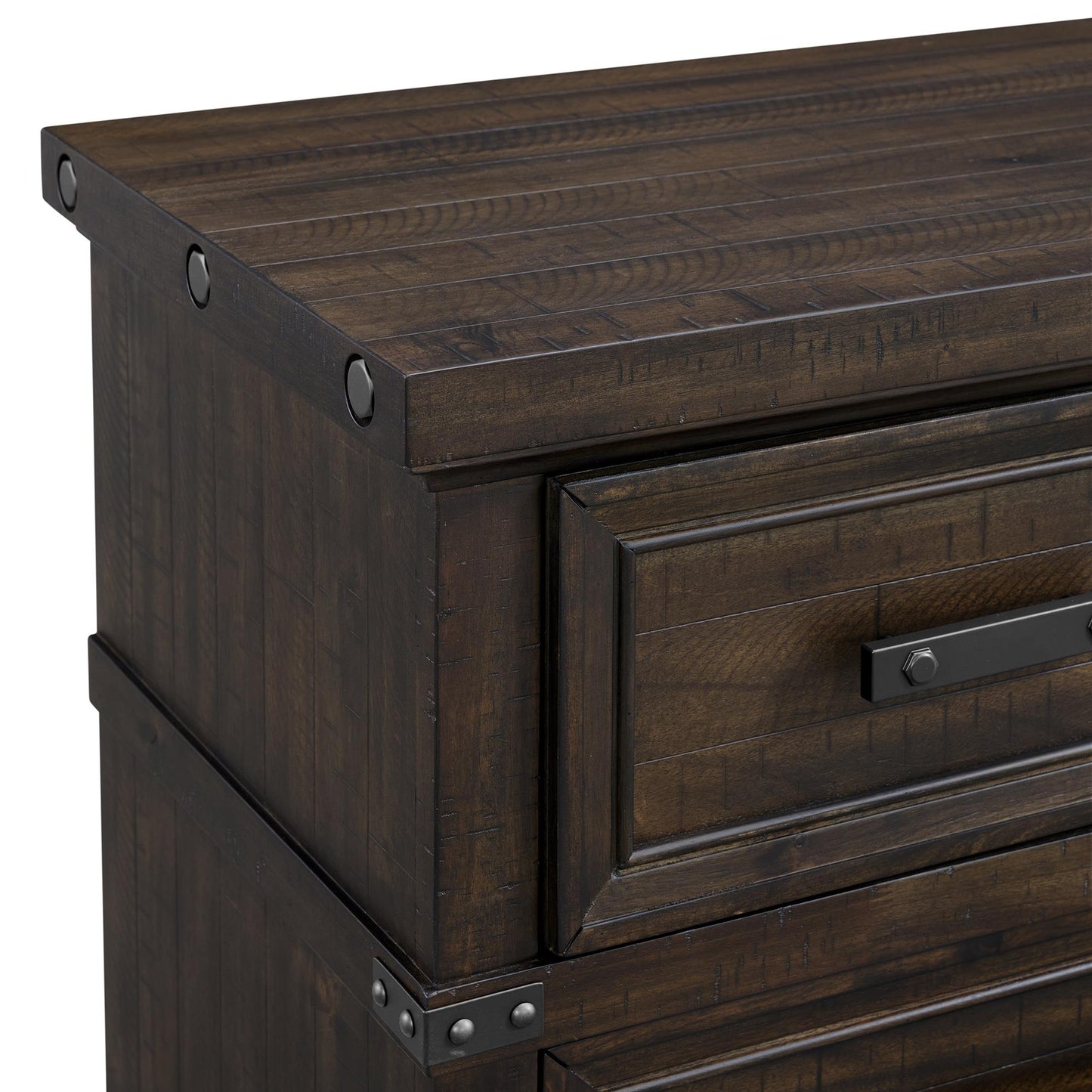  Elements International Colorado City B-13010-8-NS 2-Drawer Nightstand IMAGE 4
