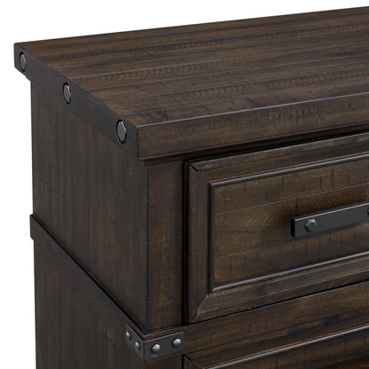  Elements International Colorado City B-13010-8-NS 2-Drawer Nightstand IMAGE 4