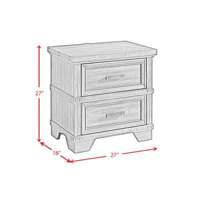  Elements International Colorado City B-13010-8-NS 2-Drawer Nightstand IMAGE 9
