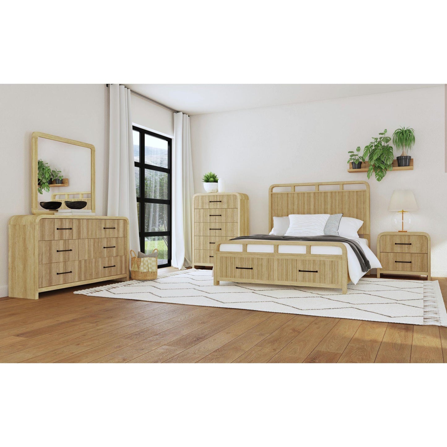  Elements International Ridgemont B-14440-6-NS2 2-Drawer Nightstand IMAGE 4
