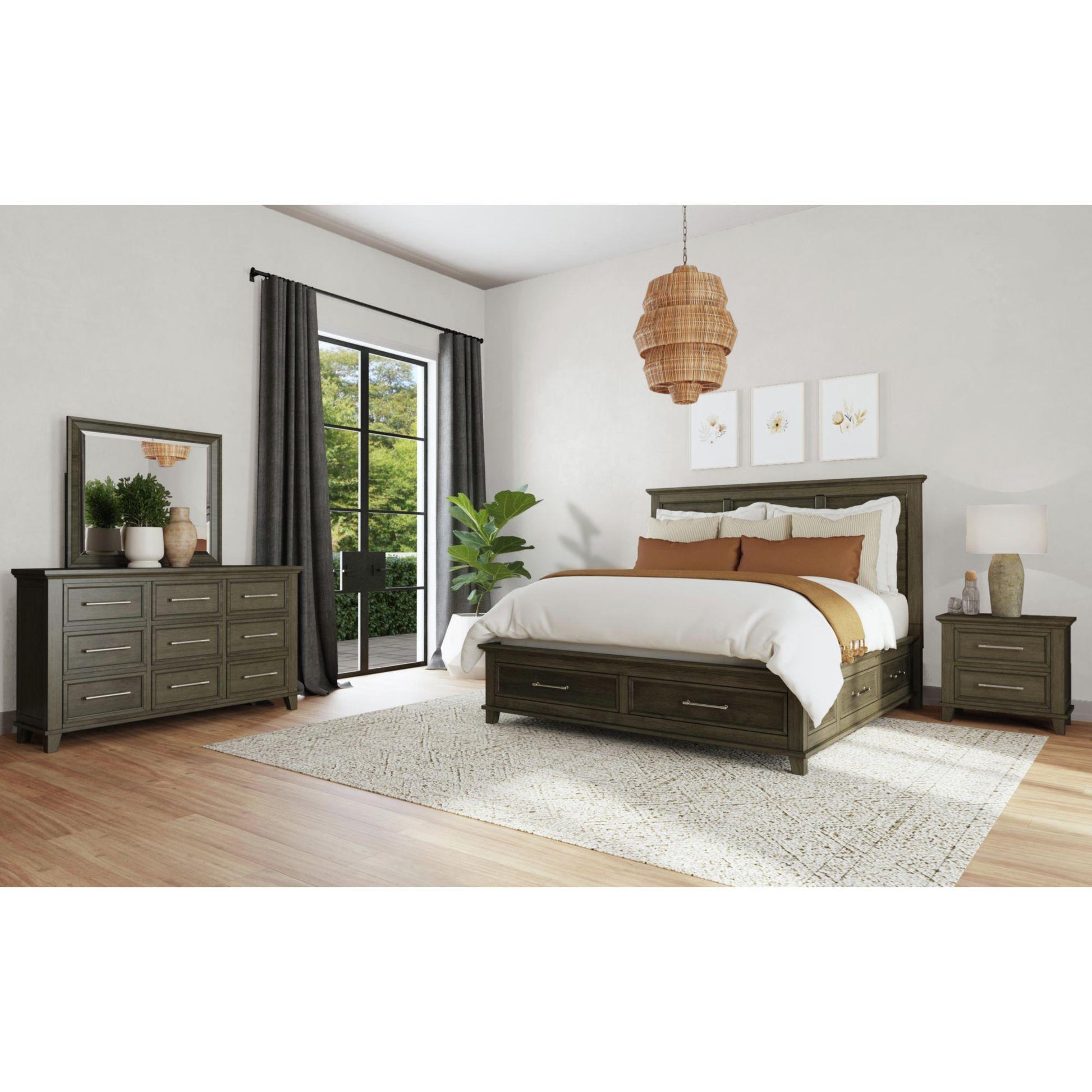  Elements International Canterbury B-13030-3-NS 2-Drawer Nightstand IMAGE 4
