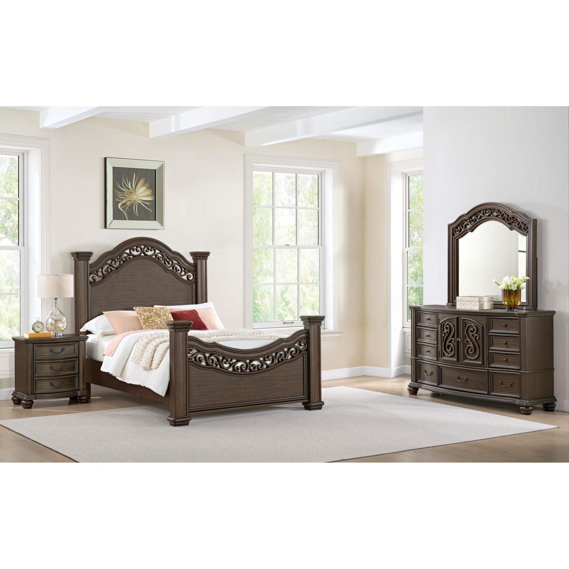  Elements International Brunswick B-13070-5-NS 2-Drawer Nightstand IMAGE 6