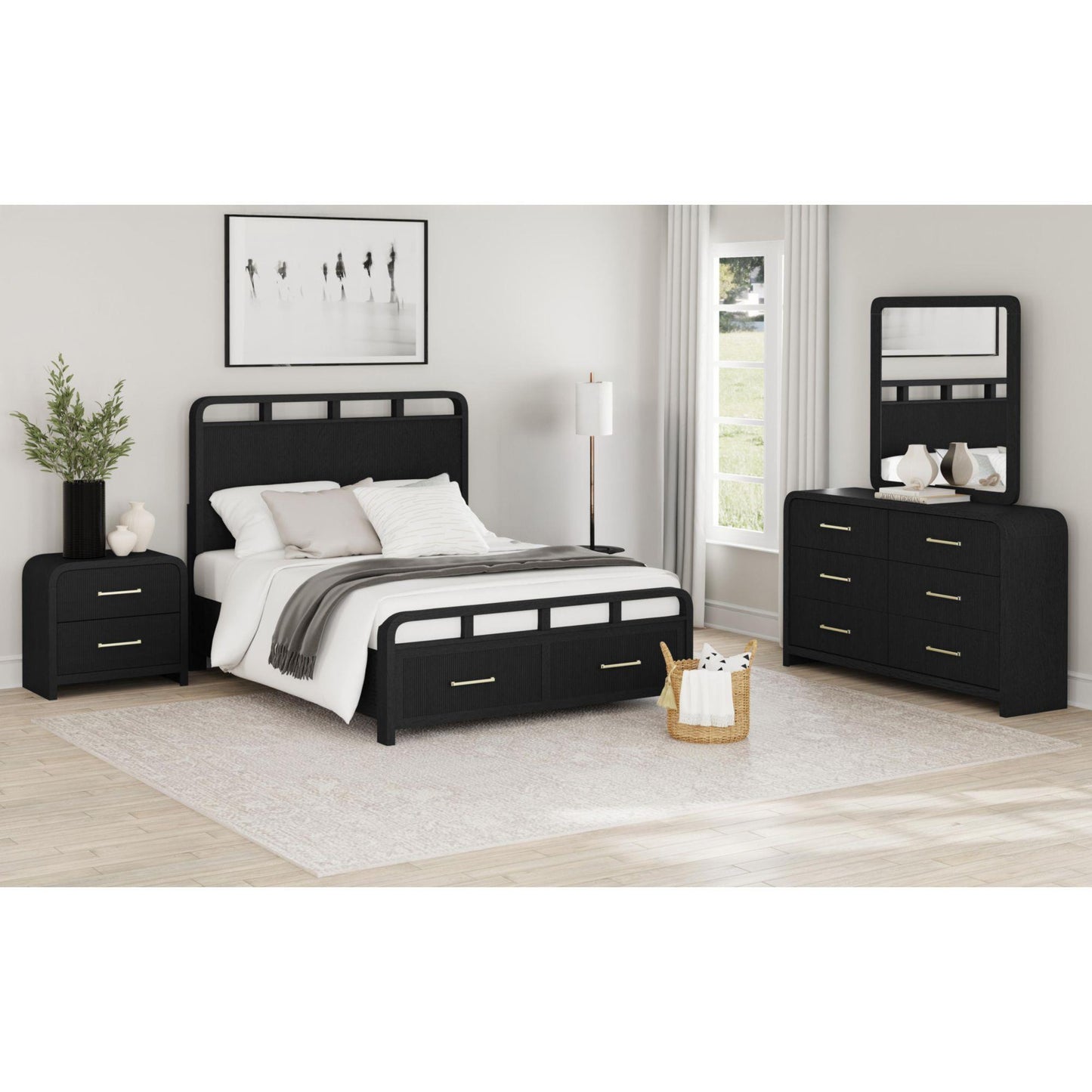  Elements International Ridgemont B-14440-8W-NS2 2-Drawer Nightstand IMAGE 7