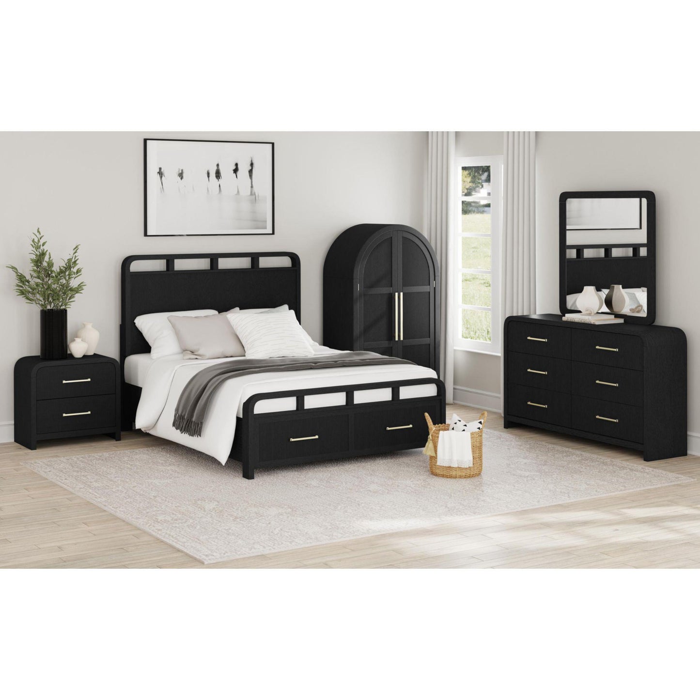  Elements International Ridgemont B-14440-8W-NS2 2-Drawer Nightstand IMAGE 8