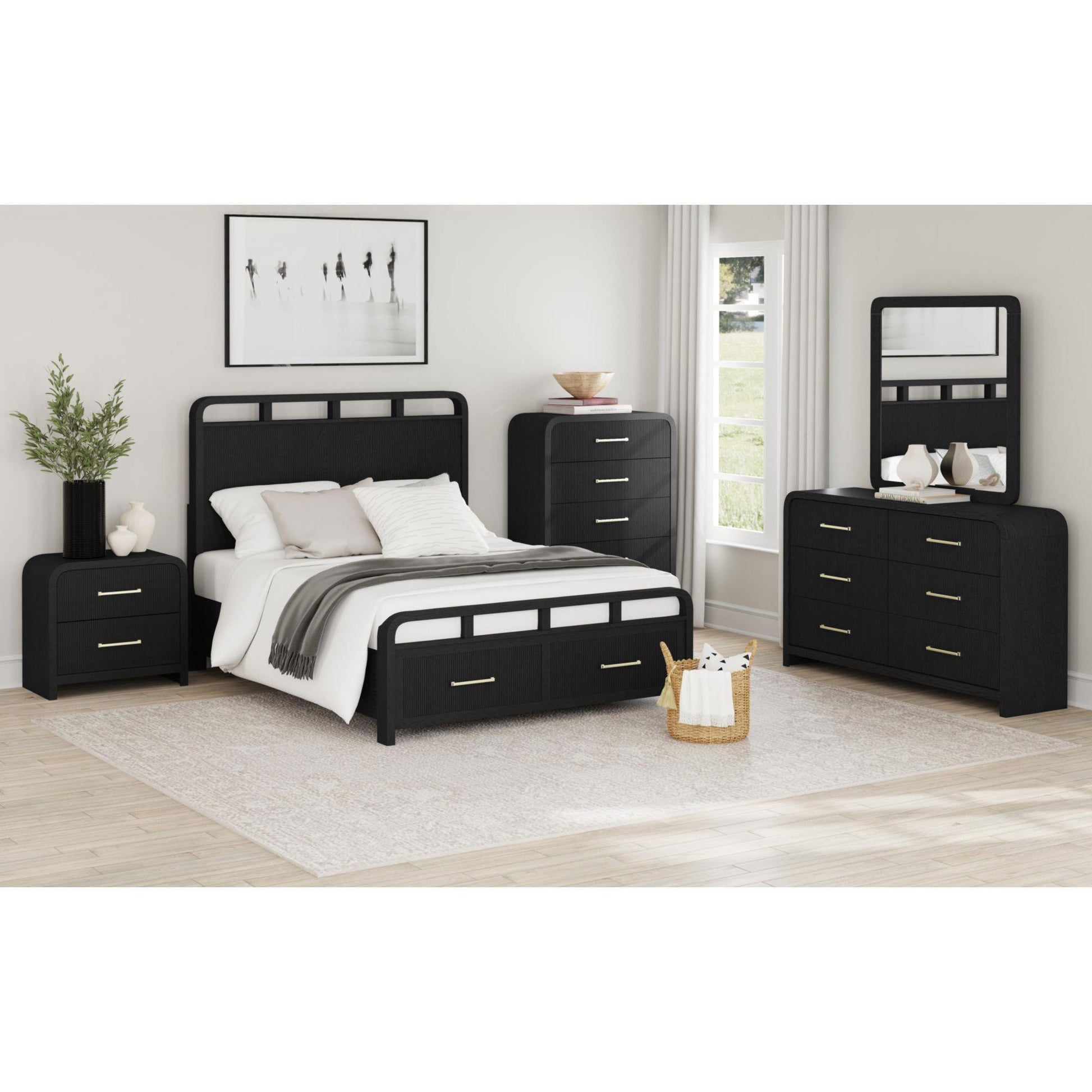  Elements International Ridgemont B-14440-8W-NS2 2-Drawer Nightstand IMAGE 9