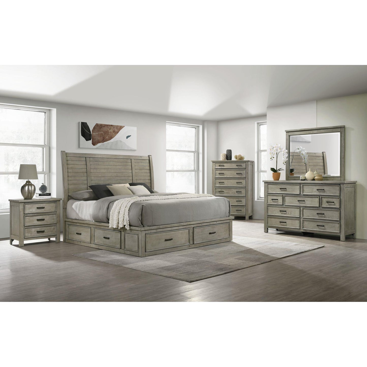  Elements International Sullivan SV300NS 3-Drawer Nightstand IMAGE 3