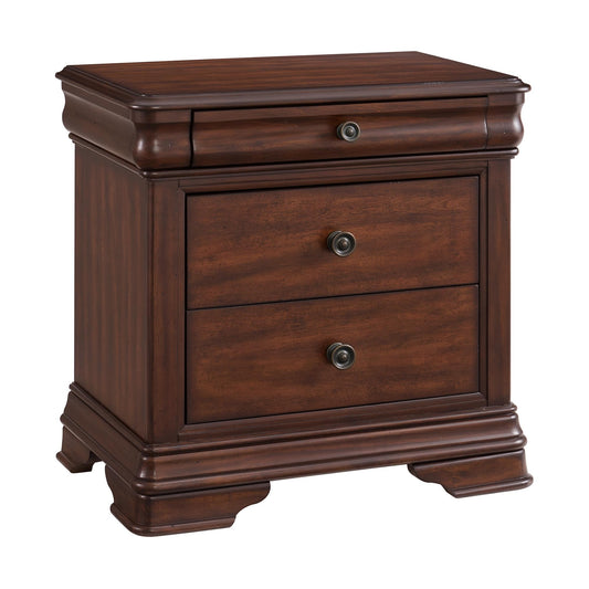  Elements International Phillipe B-5210-5-NS 3-Drawer Nightstand IMAGE 1