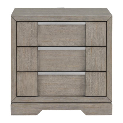  Elements International Kelis B-9770-3-NS 3-Drawer Nightstand IMAGE 2