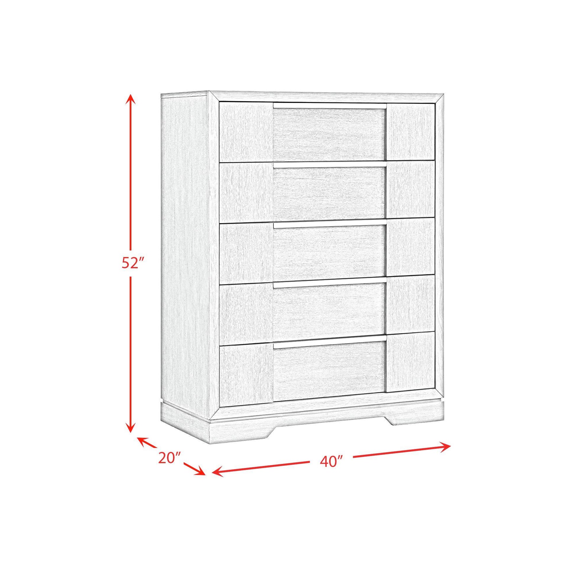  Elements International Kelis B-9770-3-CH 5-Drawer Chest IMAGE 10