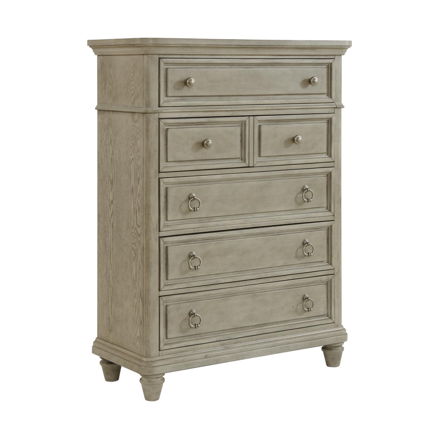  Elements International Whit-Ash B-11360-3-CH1 5-Drawer Chest IMAGE 1