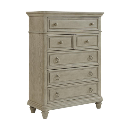  Elements International Whit-Ash B-11360-3-CH1 5-Drawer Chest IMAGE 1
