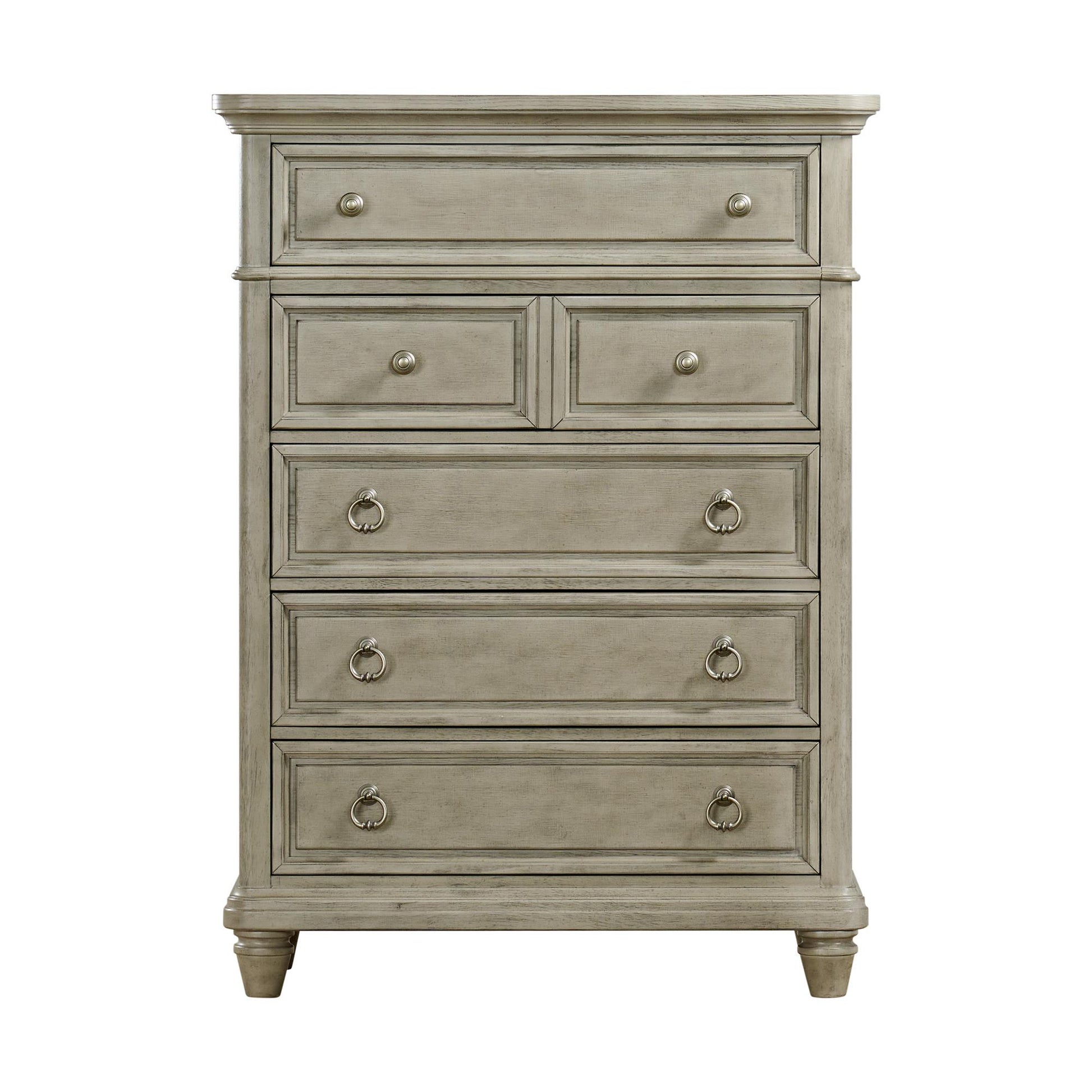  Elements International Whit-Ash B-11360-3-CH1 5-Drawer Chest IMAGE 2