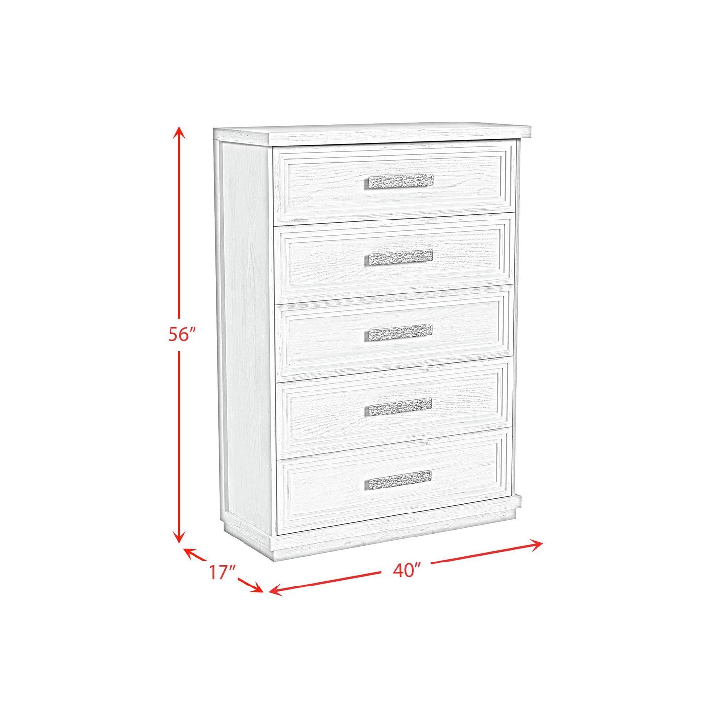  Elements International Avalanche B-11600-7-CH 5-Drawer Chest IMAGE 9