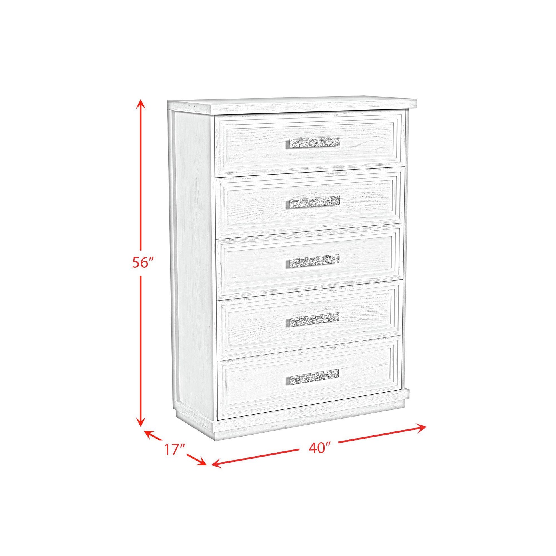  Elements International Avalanche B-11600-7-CH 5-Drawer Chest IMAGE 9