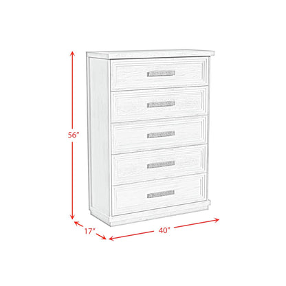  Elements International Avalanche B-11600-7-CH 5-Drawer Chest IMAGE 9