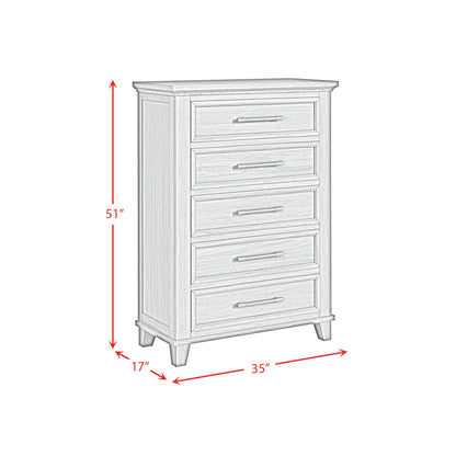  Elements International Canterbury B-13030-7-CH 5-Drawer Chest IMAGE 8