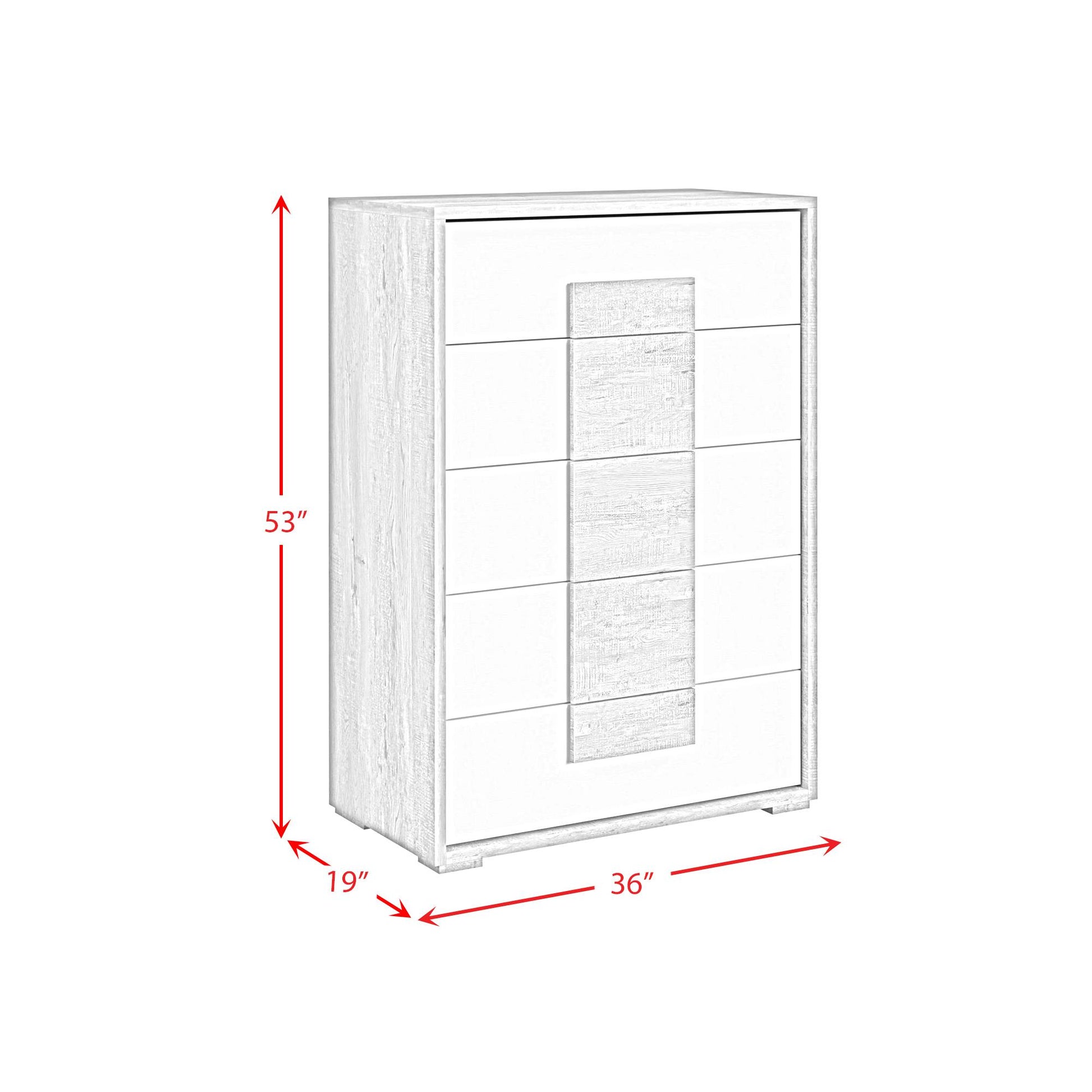  Elements International San Matteo B-16010-7-CH 5-Drawer Chest IMAGE 9