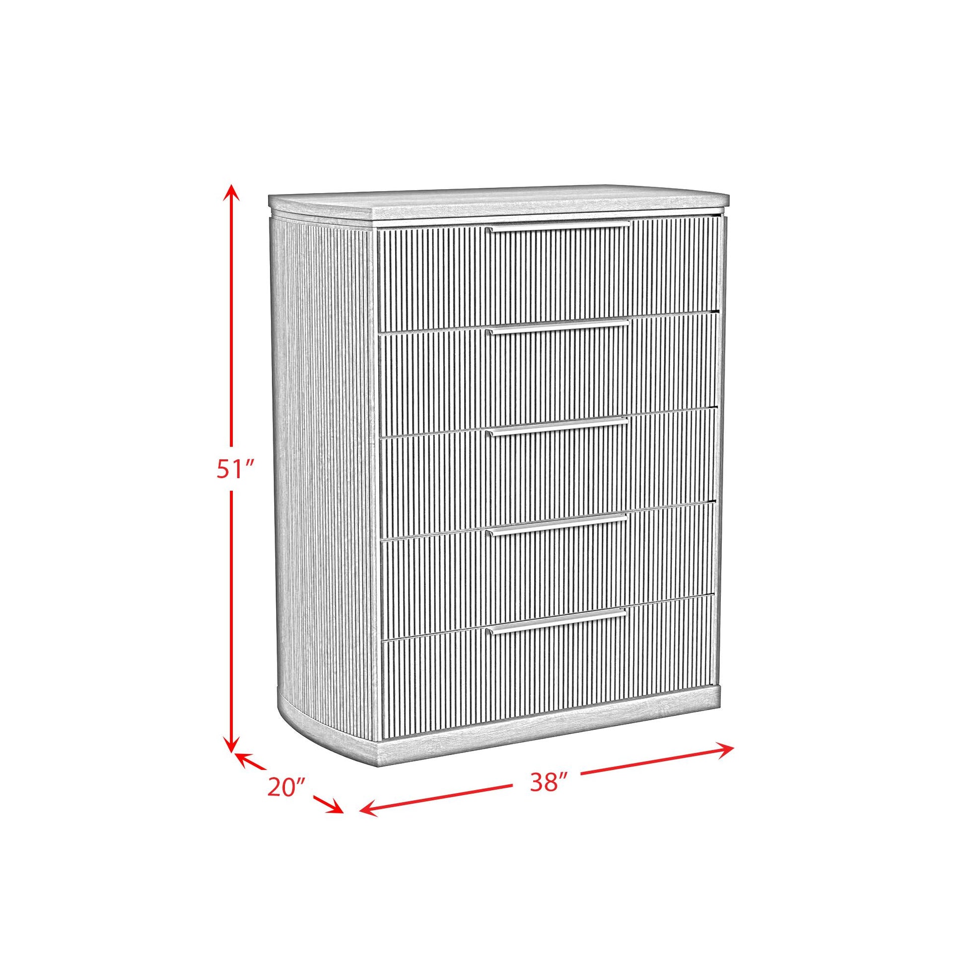  Elements International Sylvie B-16000-6-CH 5-Drawer Chest IMAGE 8