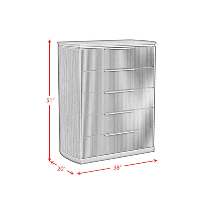  Elements International Sylvie B-16000-6-CH 5-Drawer Chest IMAGE 8