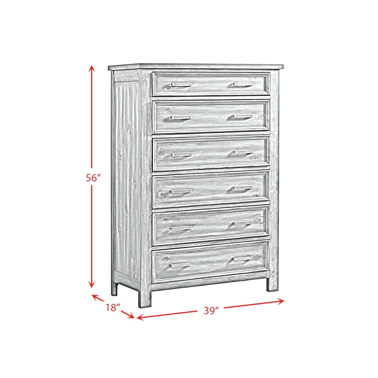 Elements International Sullivan SV600CH 6-Drawer Chest IMAGE 7