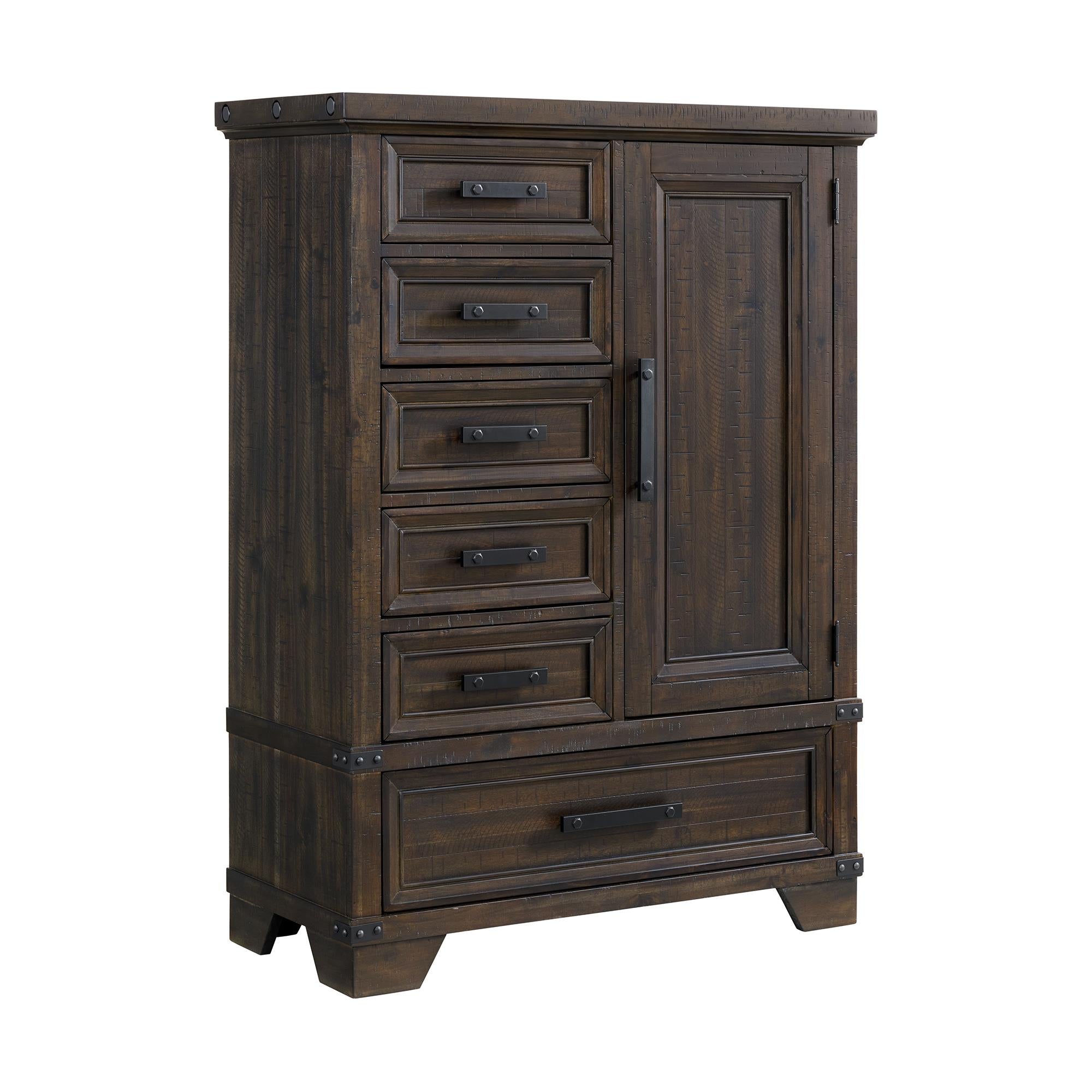  Elements International Colorado City B-13010-8-CH2 6-Drawer Door Chest IMAGE 1