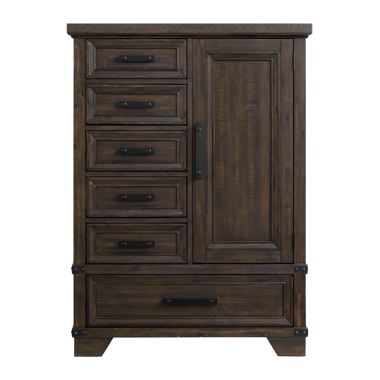  Elements International Colorado City B-13010-8-CH2 6-Drawer Door Chest IMAGE 2