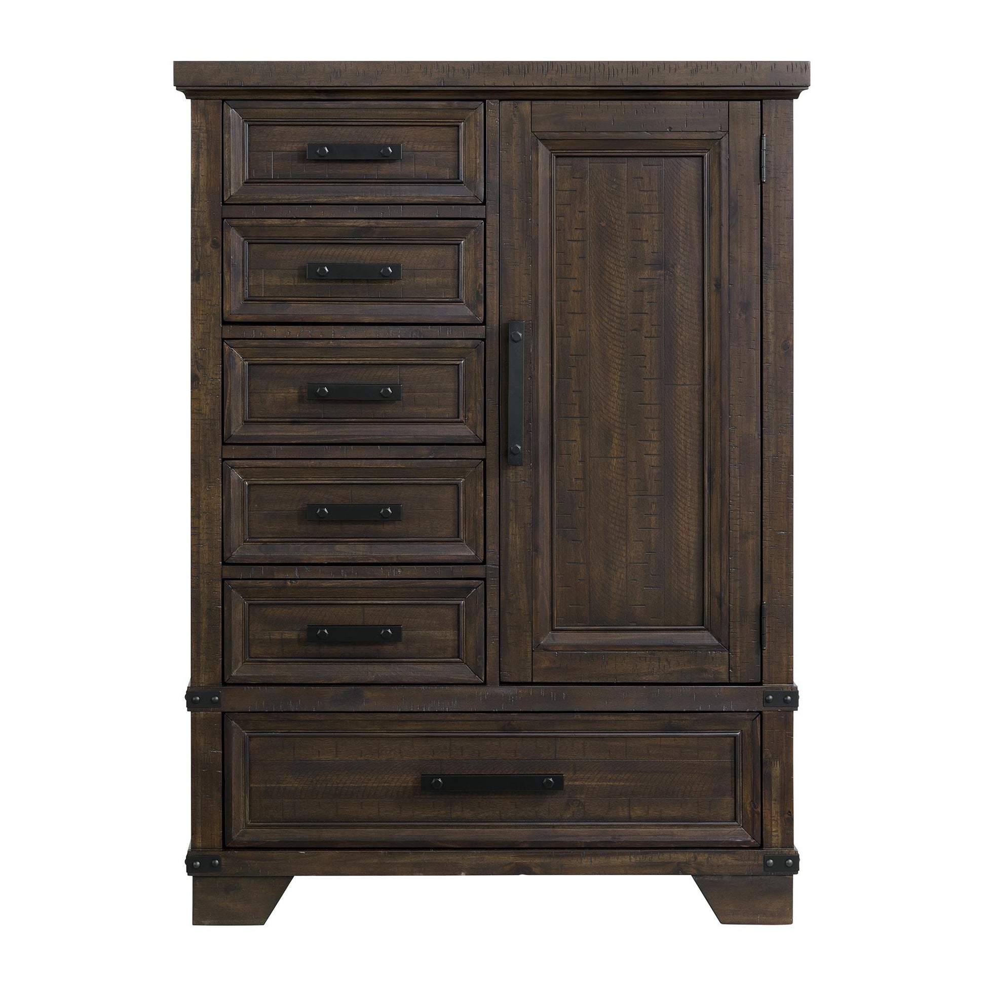  Elements International Colorado City B-13010-8-CH2 6-Drawer Door Chest IMAGE 2