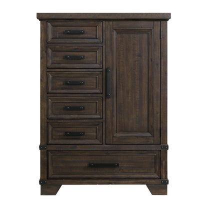  Elements International Colorado City B-13010-8-CH2 6-Drawer Door Chest IMAGE 2