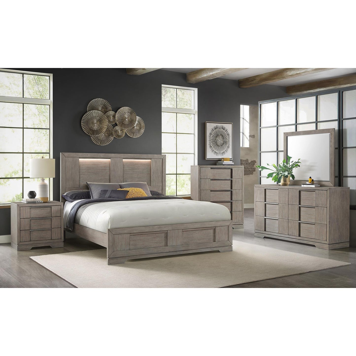  Elements International Kelis B-9770-3-DR 6-Drawer Dresser IMAGE 3