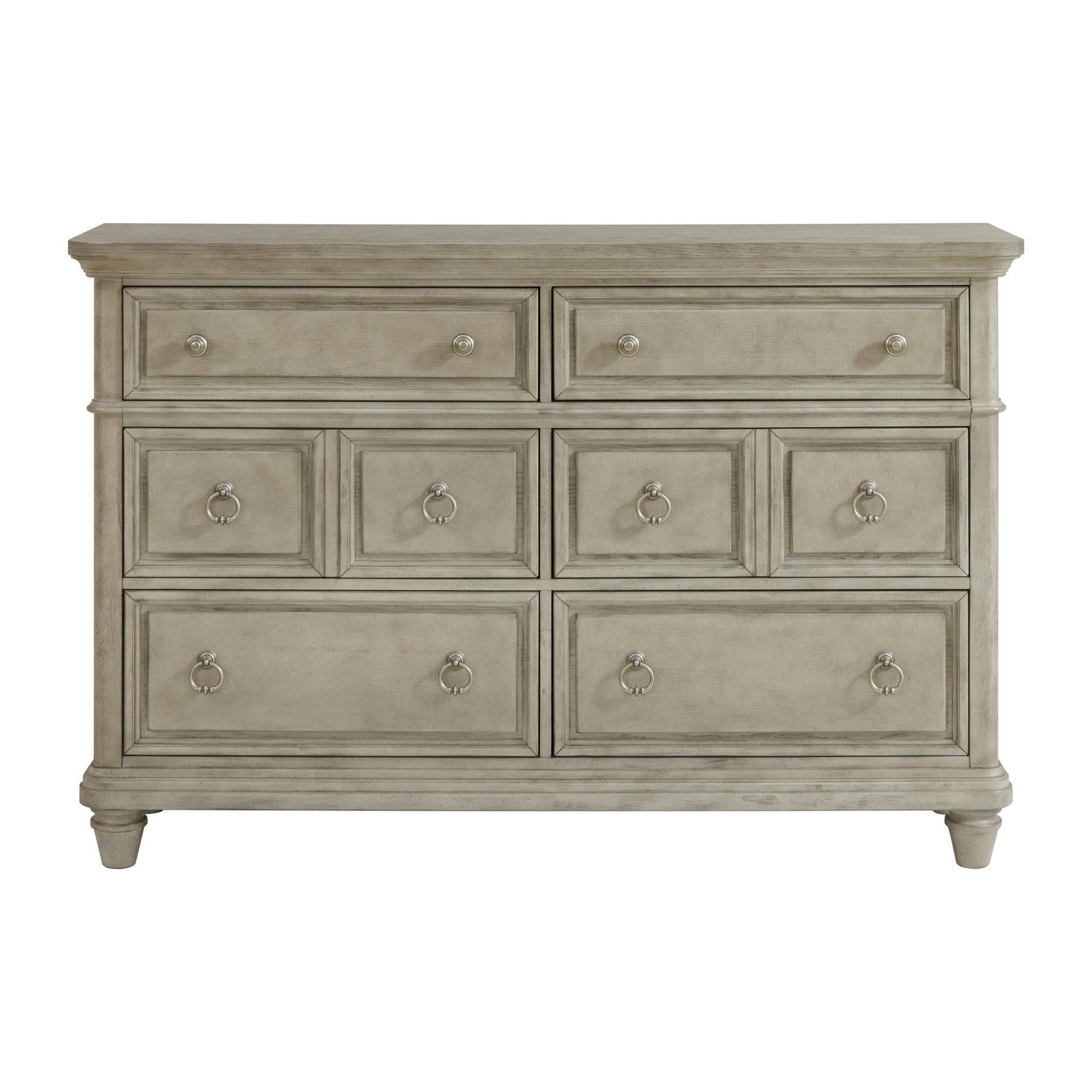  Elements International Whit-Ash B-11360-3-DR 6-Drawer Dresser IMAGE 2