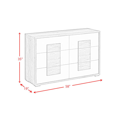  Elements International San Matteo B-16010-7-DR 6-Drawer Dresser IMAGE 9