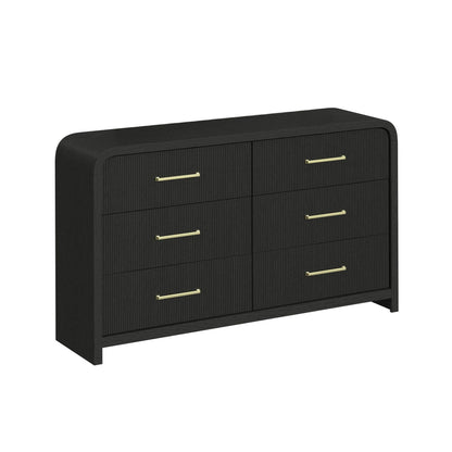  Elements International Ridgemont B-14440-8W-DR 6-Drawer Dresser IMAGE 1