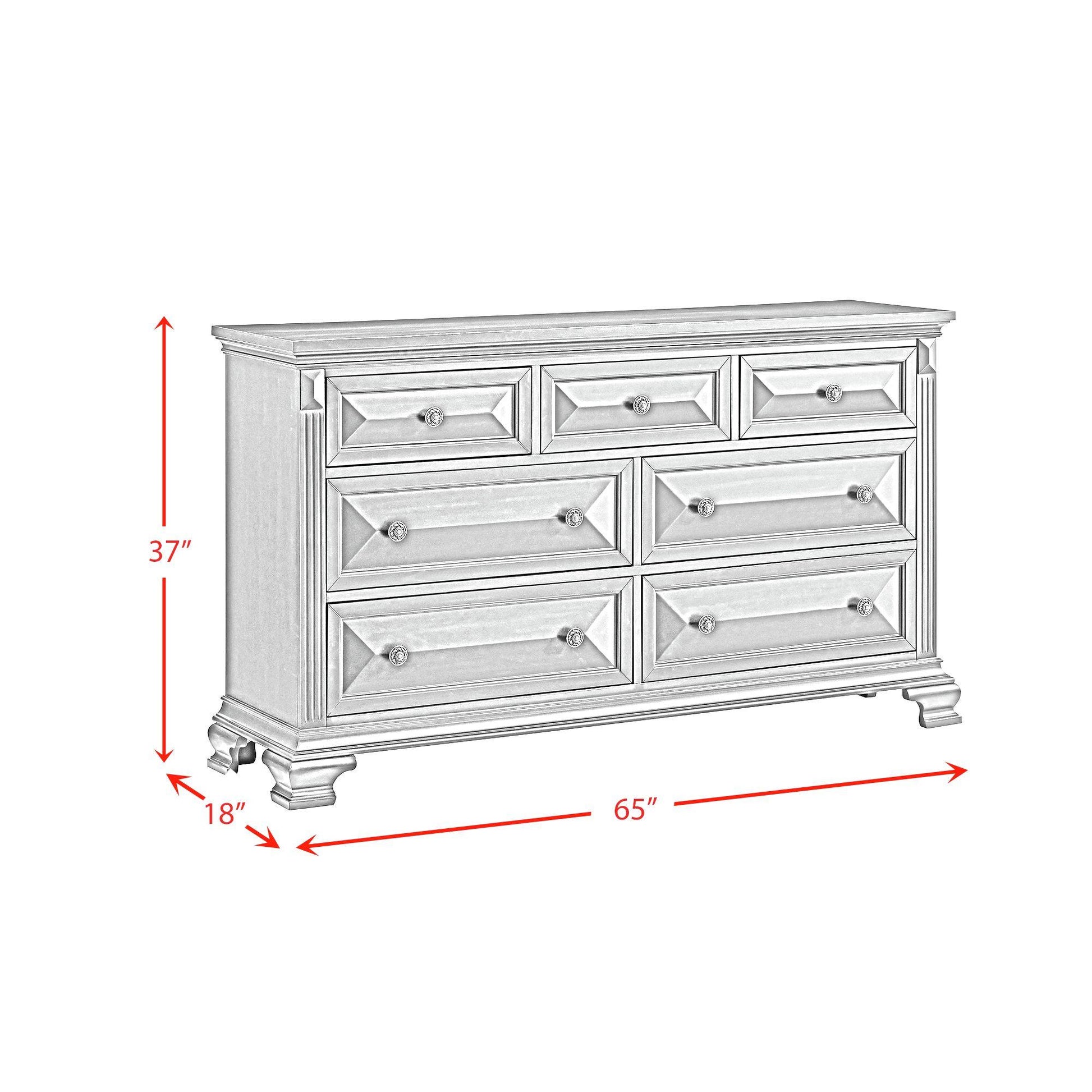  Elements International Bridgestone B-10980-8-DR 7-Drawer Dresser IMAGE 9