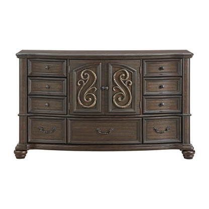  Elements International Brunswick B-13070-5-DR 7-Drawer Dresser IMAGE 2