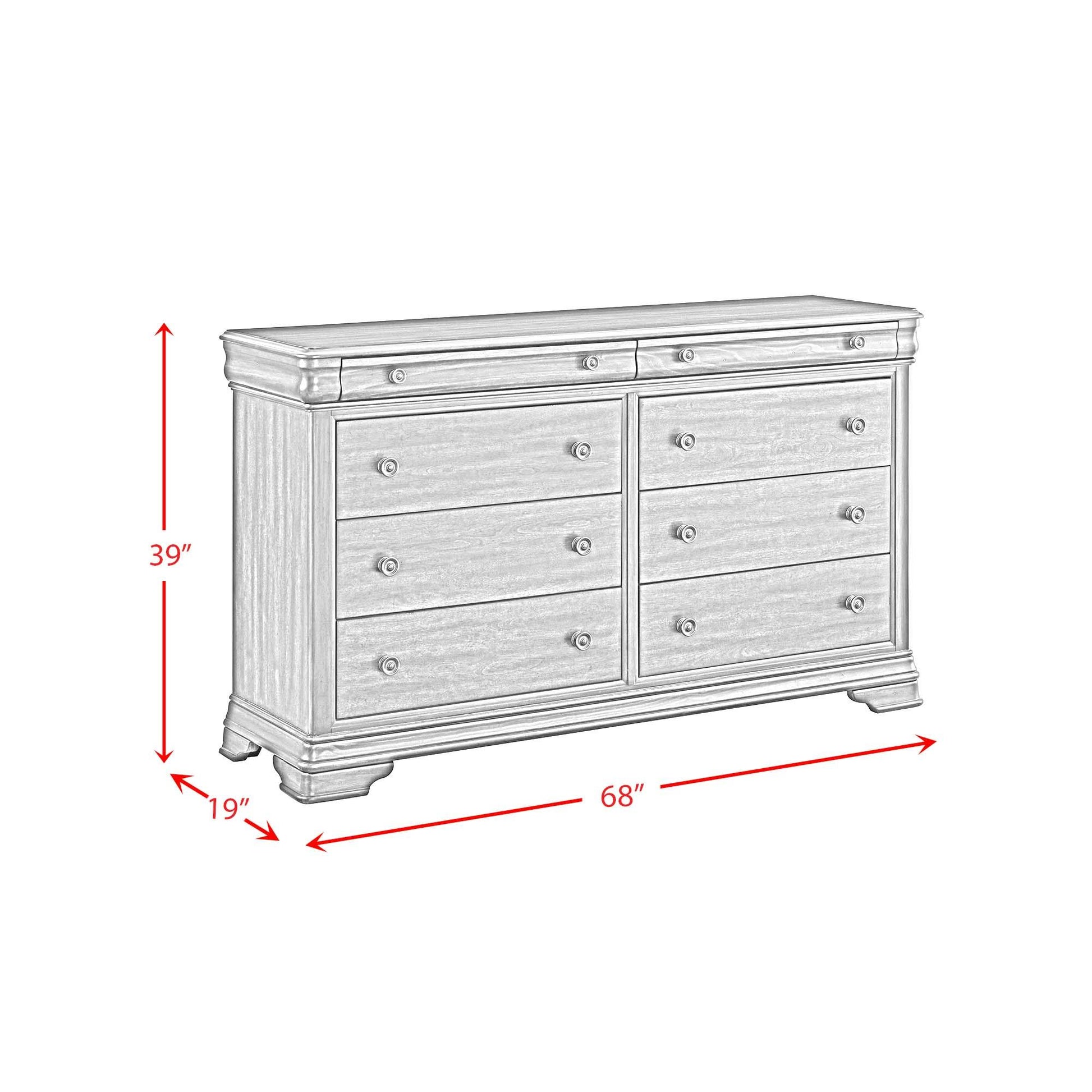  Elements International Phillipe B-5210-5-DR 8-Drawer Dresser IMAGE 12