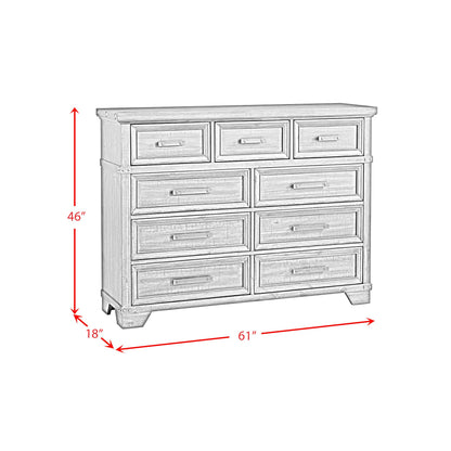  Elements International Colorado City B-13010-8-DR 9-Drawer Dresser IMAGE 8
